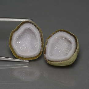 Pedras preciosas de geodo de ágata multicolorido natural de 37,17 ct, forma extravagante, opaco