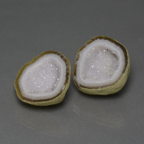 Pedras preciosas de geodo de ágata multicolorido natural de 37,17 ct, forma extravagante, opaco