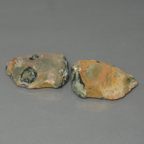 Pedras preciosas de geodo de ágata multicolorido natural de 41,89 ct, forma extravagante, opaco