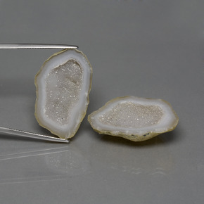 Pedras preciosas de geodo de ágata multicolorido natural de 43,28 ct, forma extravagante, opaco