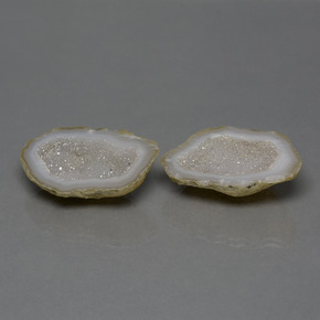 Pedras preciosas de geodo de ágata multicolorido natural de 43,28 ct, forma extravagante, opaco