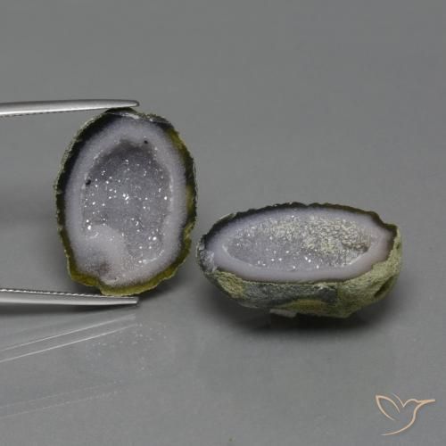 Pedras preciosas de Geodo de ágata Multicolorido natural de 39.64 ct, Forma extravagante, Opaco