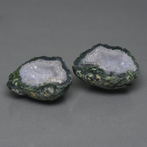 Pedras preciosas de geodo de ágata multicolorido natural de 66,04 ct, forma extravagante, opaco