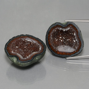 Pedras preciosas de Geodo de ágata Multicolorido natural de 52.45 ct, Forma extravagante, Opaco