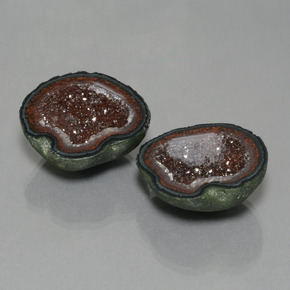 Pedras preciosas de Geodo de ágata Multicolorido natural de 52.45 ct, Forma extravagante, Opaco