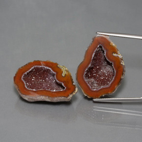 Pedras preciosas de Geodo de ágata Multicolorido natural de 61.81 ct, Forma extravagante, Opaco