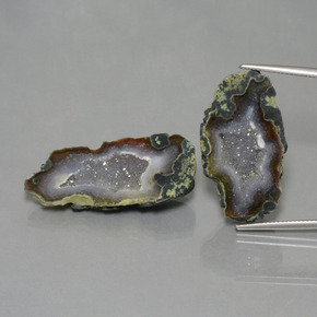 Pedras preciosas de Geodo de ágata Multicolorido natural de  ct, Forma extravagante, Opaco