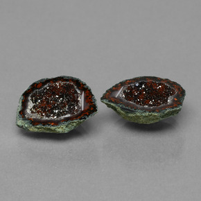 Pedras preciosas de geodo de ágata multicolorido natural de  ct, forma extravagante, opaco