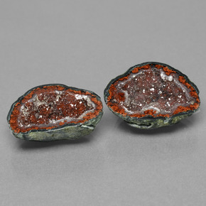 Pedras preciosas de geodo de ágata multicolorido natural de  ct, forma extravagante, opaco