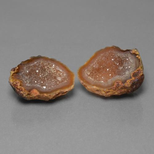 Pedras preciosas de geodo de ágata multicolorido natural de 29,40 ct, forma extravagante, opaco