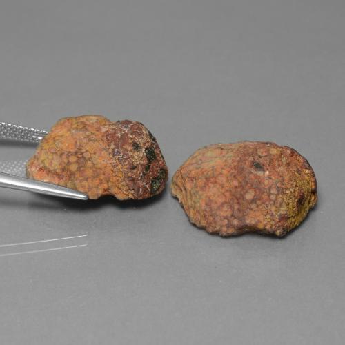 Pedras preciosas de geodo de ágata multicolorido natural de 29,40 ct, forma extravagante, opaco