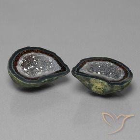 Pedras preciosas de geodo de ágata multicolorido natural de 30,09 ct, forma extravagante, opaco