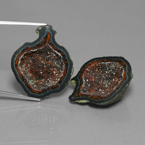 Pedras preciosas de Geodo de ágata Multicolorido natural de  ct, Forma extravagante, Opaco