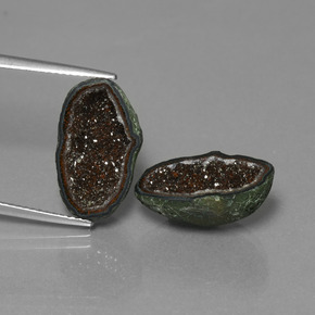 Pedras preciosas de geodo de ágata multicolorido natural de  ct, forma extravagante, opaco