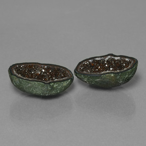 Pedras preciosas de geodo de ágata multicolorido natural de  ct, forma extravagante, opaco