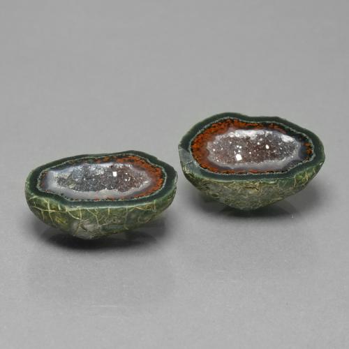 Pedras preciosas de Geodo de ágata Multicolorido natural de 23.55 ct, Forma extravagante, Opaco