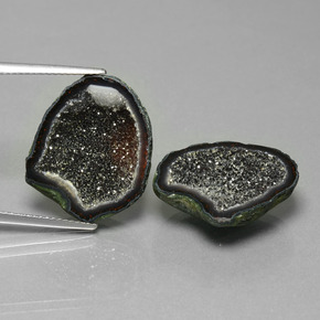 Pedras preciosas de Geodo de ágata Multicolorido natural de 16.69 ct, Forma extravagante, Opaco