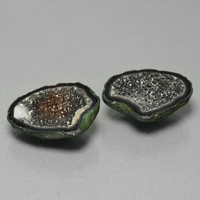 Pedras preciosas de Geodo de ágata Multicolorido natural de 16.69 ct, Forma extravagante, Opaco