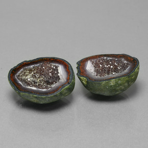 Pedras preciosas de geodo de ágata multicolorido natural de 26,55 ct, forma extravagante, opaco