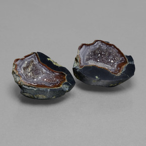 Pedras preciosas de geodo de ágata multicolorido natural de 41,06 ct, forma extravagante, opaco