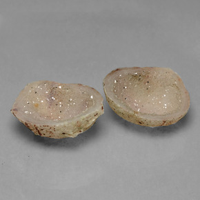 Pedras preciosas de geodo de ágata multicolorido natural de 21,62 ct, forma extravagante, opaco