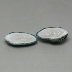 Pedras preciosas de geodo de ágata multicolorido natural de 16,64 ct, forma extravagante, opaco