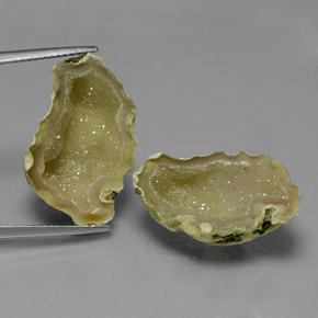Pedras preciosas de geodo de ágata multicolorido natural de 18,09 ct, forma extravagante, opaco