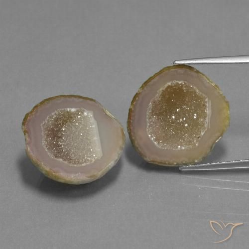 Pedras preciosas de Geodo de ágata Multicolorido natural de 22.14 ct, Forma extravagante, Opaco