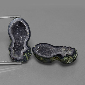 Pedras preciosas de Geodo de ágata Multicolorido natural de 23.62 ct, Forma extravagante, Opaco