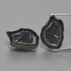Pedras preciosas de geodo de ágata multicolorido natural de  ct, forma extravagante, opaco