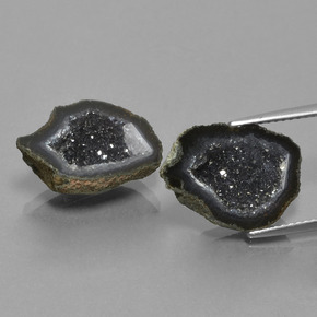 Pedras preciosas de geodo de ágata multicolorido natural de  ct, forma extravagante, opaco