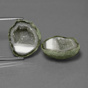 Pedras preciosas de geodo de ágata multicolorido natural de 20,20 ct, forma extravagante, opaco