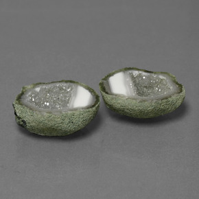Pedras preciosas de geodo de ágata multicolorido natural de 20,20 ct, forma extravagante, opaco