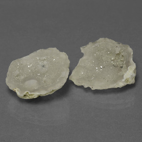 Pedras preciosas de geodo de ágata multicolorido natural de 11,00 ct, forma extravagante, opaco