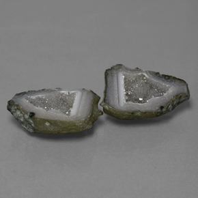 Pedras preciosas de geodo de ágata multicolorido natural de 23,90 ct, forma extravagante, opaco