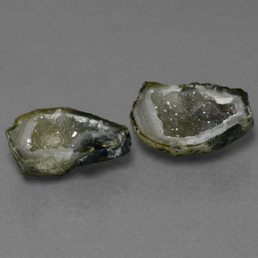Pedras preciosas de geodo de ágata multicolorido natural de 14,53 ct, forma extravagante, opaco