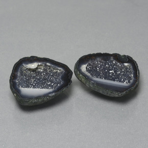 Pedras preciosas de geodo de ágata multicolorido natural de 29,65 ct, forma extravagante, opaco