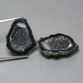 Pedras preciosas de Geodo de ágata Multicolorido natural de 32.36 ct, Forma extravagante, Opaco