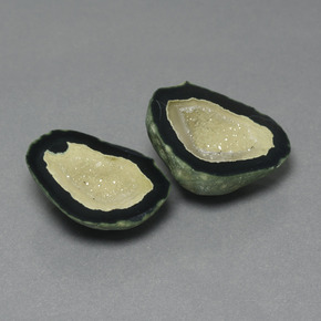 Pedras preciosas de geodo de ágata multicolorido natural de 32,85 ct, forma extravagante, opaco