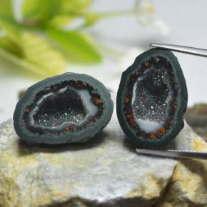 Pedras preciosas de Geodo de ágata Multicolorido natural de 38.73 ct, Forma extravagante, Opaco