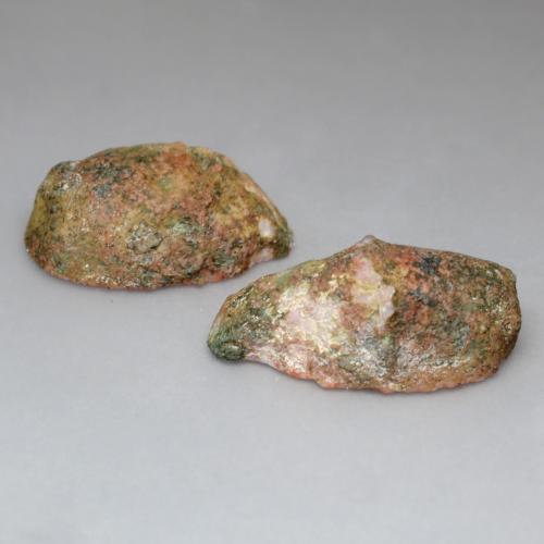 Pedras preciosas de geodo de ágata multicolorido natural de 17,53 ct, forma extravagante, opaco