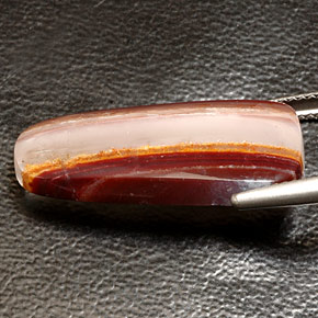 Ágata multicolorido natural 11,21ct, transparente, transparente/translúcido