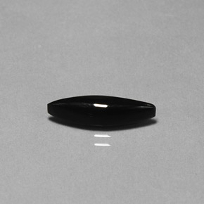 Ágata preto natural 2,11ct, marquise, opaco