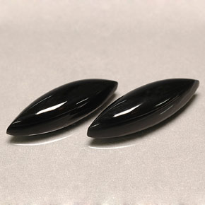 Pedras preciosas de ágata preto natural de  ct, marquise, opaco