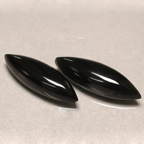 Pedras preciosas de ágata preto natural de  ct, marquise, opaco