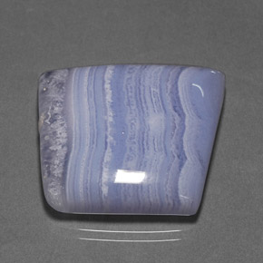 Ágata azul natural 45,76ct, transparente, transparente/translúcido