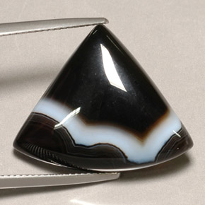 Ágata multicolorido natural 18,18ct, forma extravagante, opaco