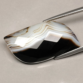 Ágata multicolorido natural 27,84ct, forma extravagante, opaco