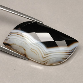 Ágata multicolorido natural 27,84ct, forma extravagante, opaco