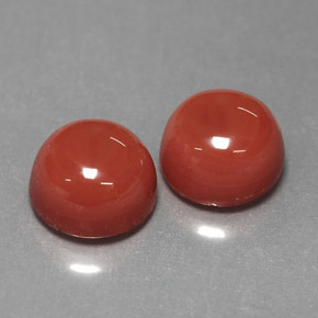 Pedras preciosas de ágata laranja natural de  ct, corte redondo, opaco